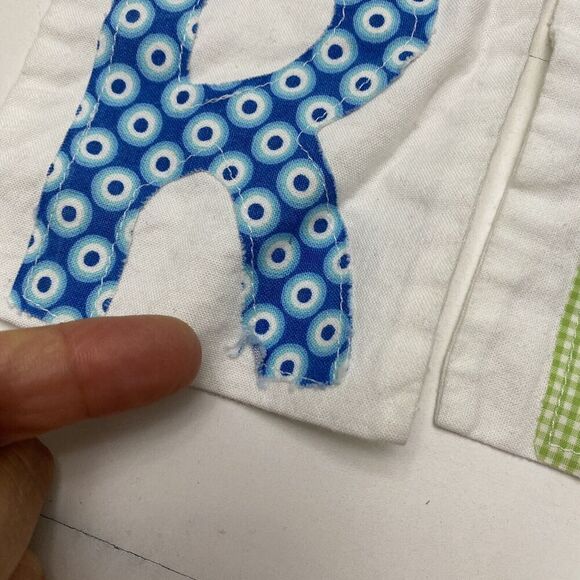 OOAK Handmade Children's Fabric Reading Theme Bunting Banner Garland - Picture 2 of 11